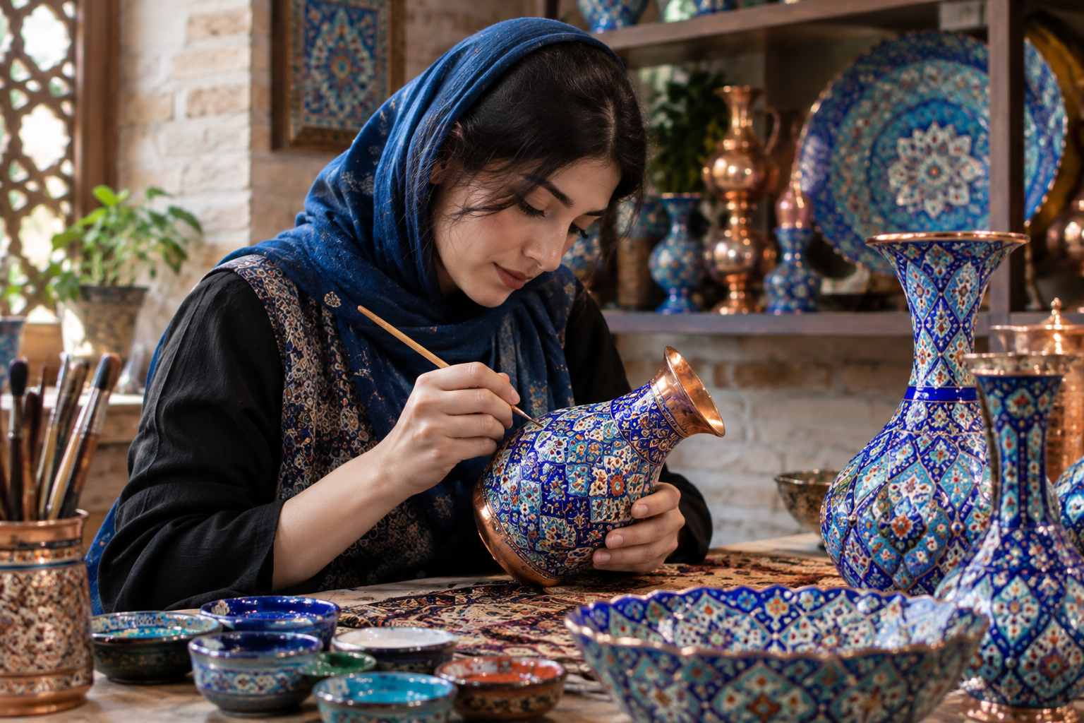 میناکاری روی مس چیست؟ راهنمای خرید و تشخیص کیفیت میناکاری