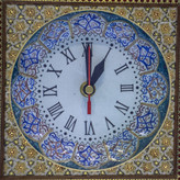 ساعت دیواری مربع خاتم کاری کد ۰۷