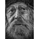 تابلو شاسی طرح پرتره پیرمرد مدل T1029