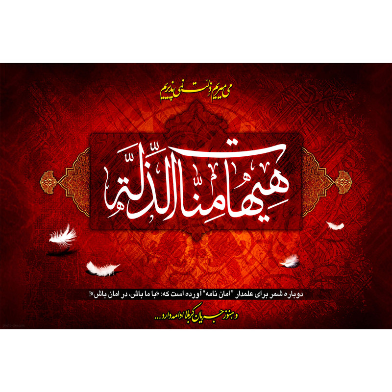 تابلو شاسی طرح هیهات منا ذله مدل T2463