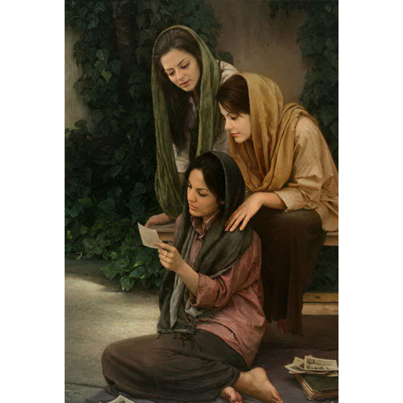 تابلو شاسی طرح نقاشی دختر مدل T1802