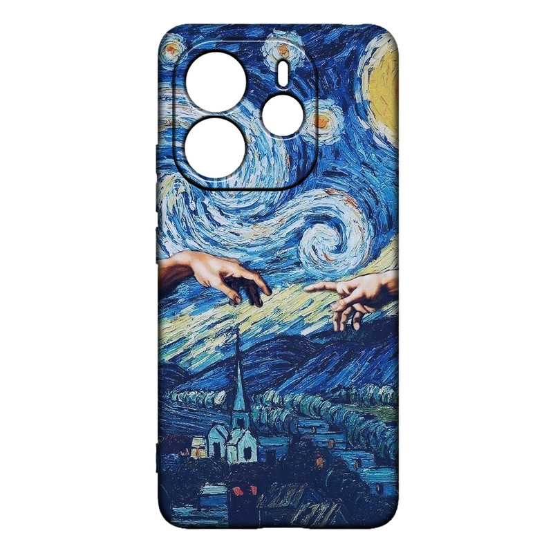 کاور طرح ونگوگ کد 371 مناسب برای گوشی موبایل شیائومی Redmi Note 14 4G