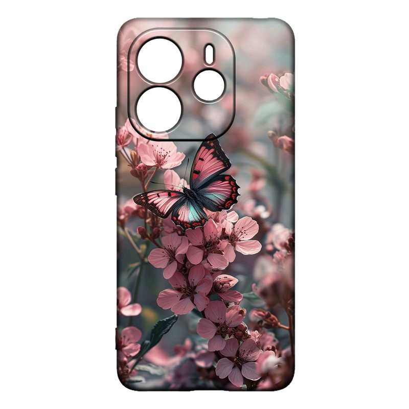 کاور طرح پروانه کد 468 مناسب برای گوشی موبایل شیائومی Redmi Note 14 4G