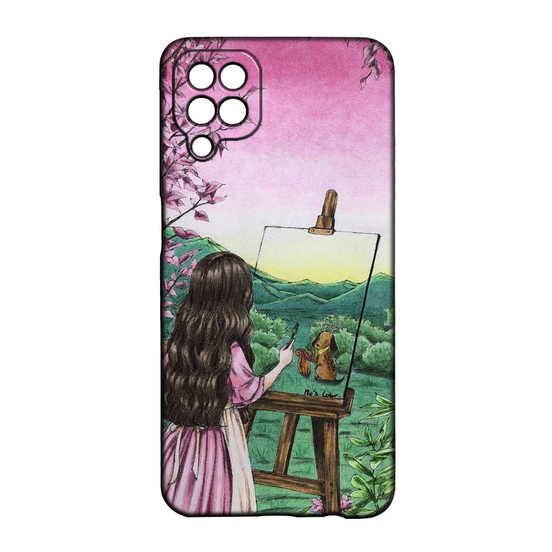 کاور طرح دخترانه کد 284 مناسب برای گوشی موبایل سامسونگ Galaxy A22 4g