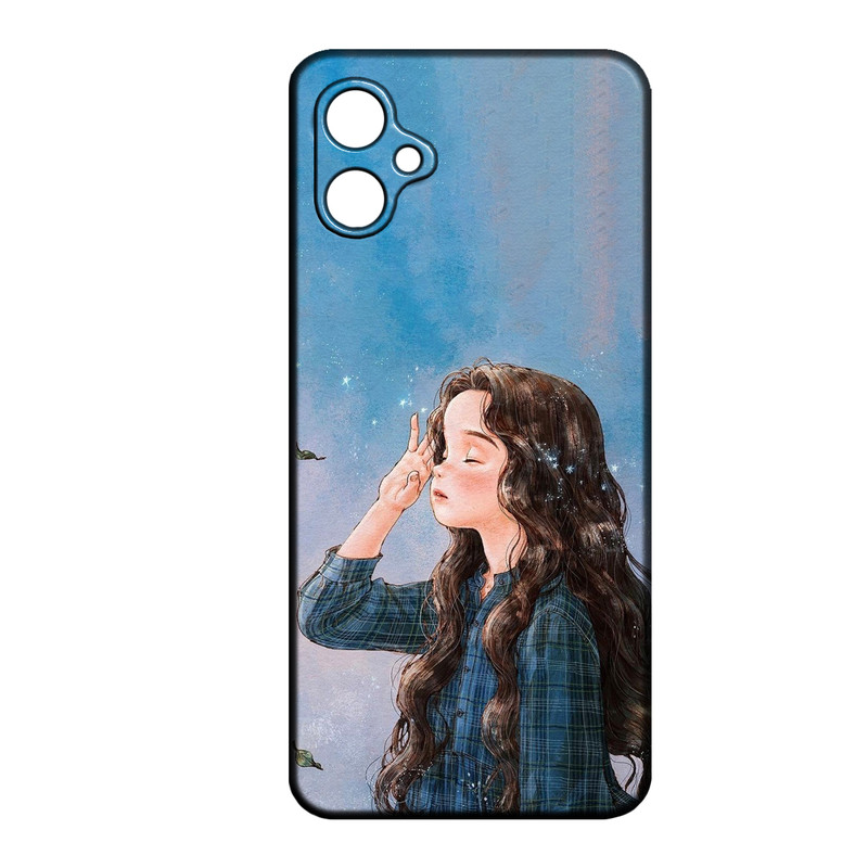 کاور طرح دخترانه کد 134 مناسب برای گوشی موبایل سامسونگ Galaxy A05