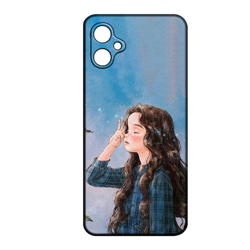 کاور طرح دخترانه کد 134 مناسب برای گوشی موبایل سامسونگ Galaxy A05