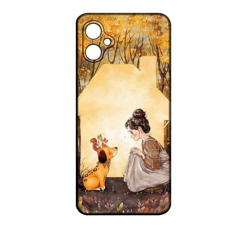 کاور طرح دخترانه کد 239 مناسب برای گوشی موبایل سامسونگ Galaxy A05