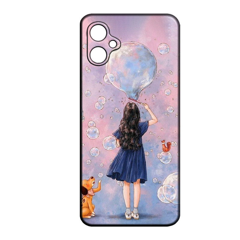 کاور طرح دخترانه کد 296 مناسب برای گوشی موبایل سامسونگ Galaxy A05