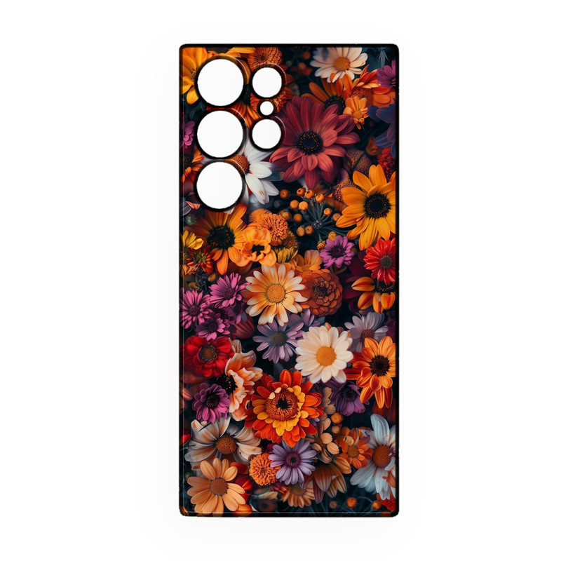 کاور طرح گل کد 307 مناسب برای گوشی موبایل سامسونگ Galaxy S21 Ultra