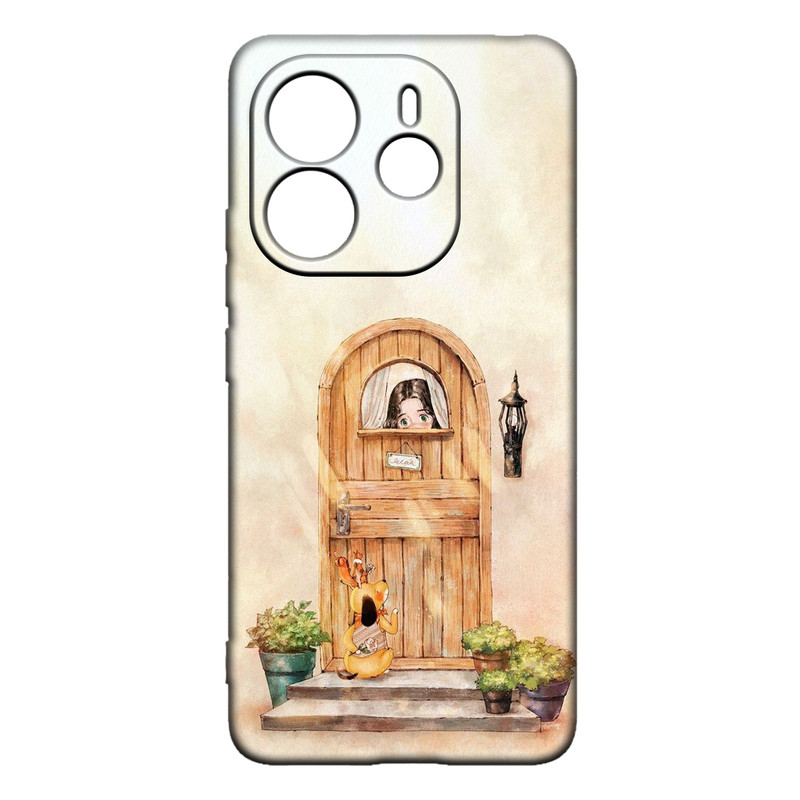 کاور طرح دخترانه کد 247 مناسب برای گوشی موبایل شیائومی Redmi Note 14 4G