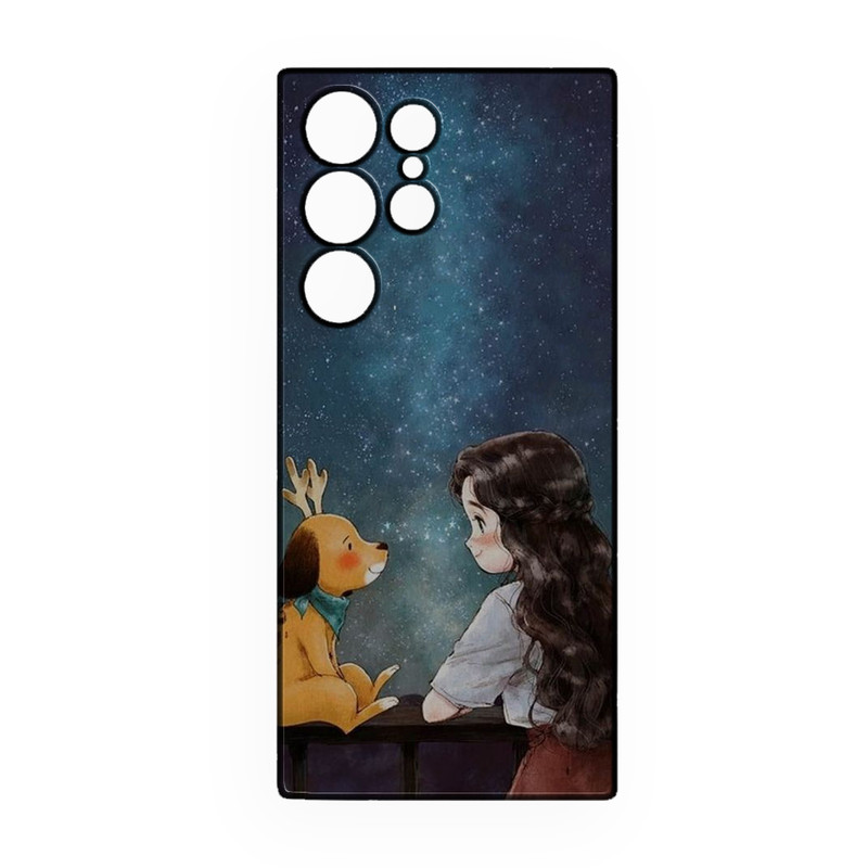 کاور طرح دخترانه کد 249 مناسب برای گوشی موبایل سامسونگ Galaxy S24 Ultra