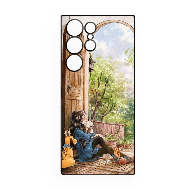 کاور طرح دخترانه کد 299 مناسب برای گوشی موبایل سامسونگ Galaxy S21 Ultra