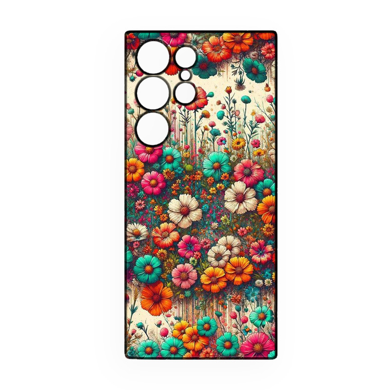 کاور طرح گل کد 335 مناسب برای گوشی موبایل سامسونگ Galaxy S25 Ultra