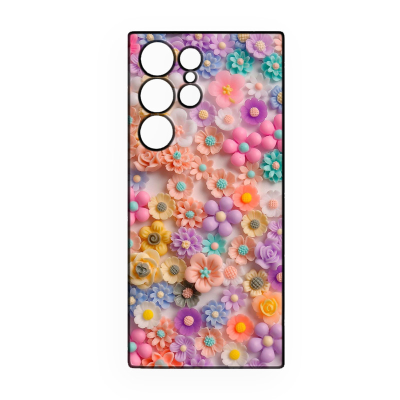 کاور طرح گل کد 320 مناسب برای گوشی موبایل سامسونگ Galaxy S25 Ultra