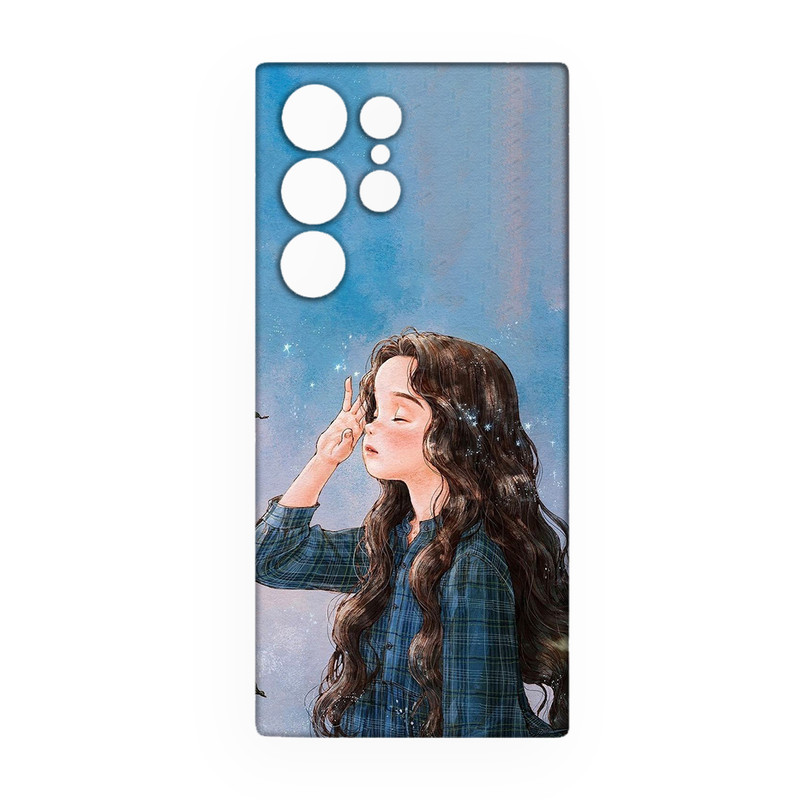 کاور طرح دخترانه کد 134 مناسب برای گوشی موبایل سامسونگ Galaxy S25 Ultra