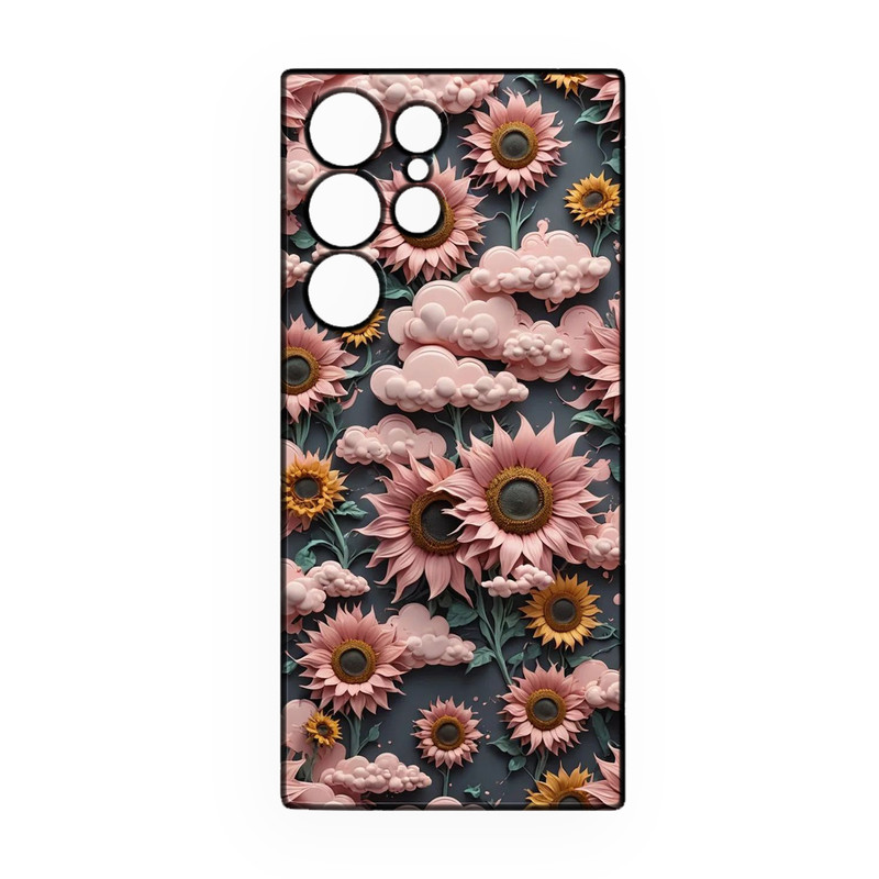 کاور طرح گل کد 331 مناسب برای گوشی موبایل سامسونگ Galaxy S21 Ultra