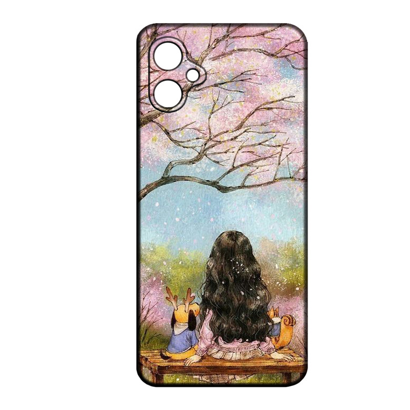 کاور طرح دخترانه کد 236 مناسب برای گوشی موبایل سامسونگ Galaxy A06
