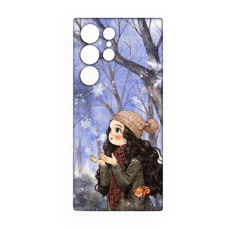 کاور طرح دخترانه کد 170 مناسب برای گوشی موبایل سامسونگ Galaxy S21 Ultra