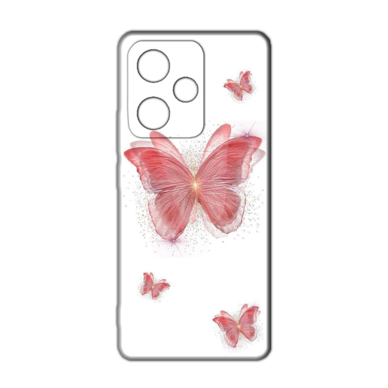 کاور مدل پروانه  کد 074 مناسب برای گوشی موبایل شیائومی Redmi 13