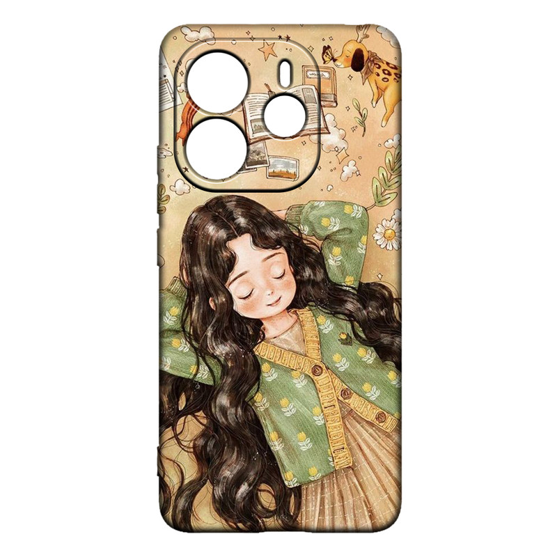 کاور طرح دخترانه کد 283 مناسب برای گوشی موبایل شیائومی Redmi Note 14 4G