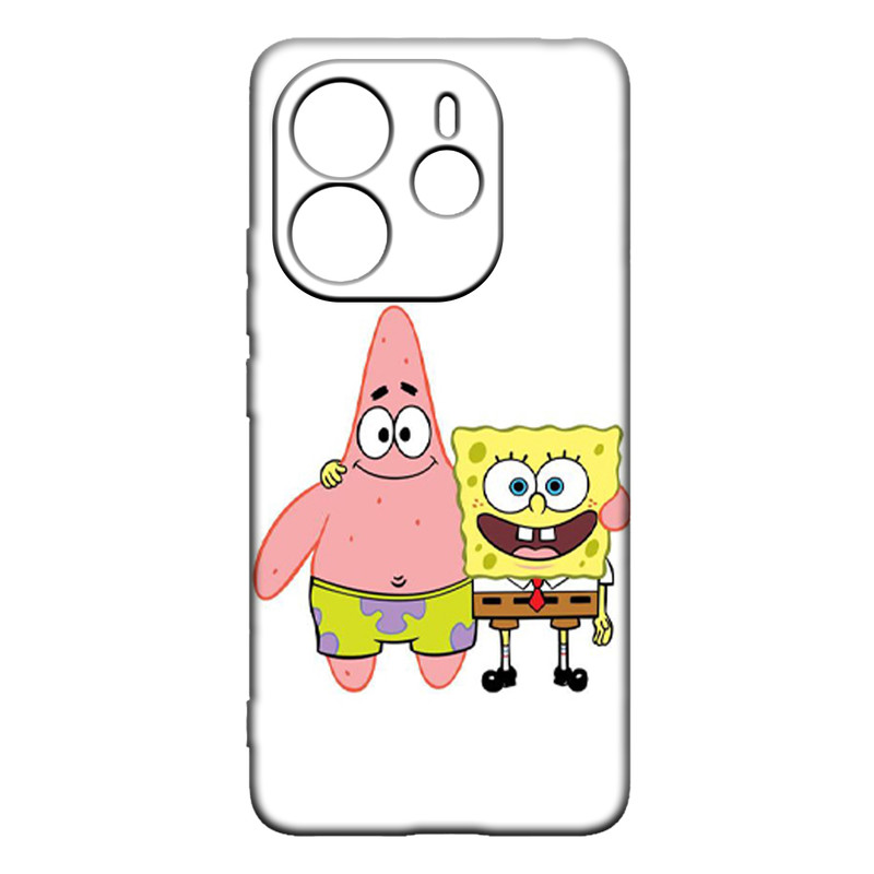 کاور طرح باب اسفنجی کد 190 مناسب برای گوشی موبایل شیائومی Redmi Note 14 4G