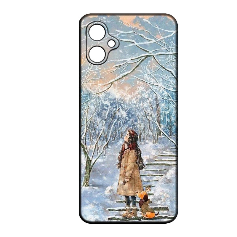 کاور طرح دخترانه کد 275 مناسب برای گوشی موبایل سامسونگ Galaxy A07