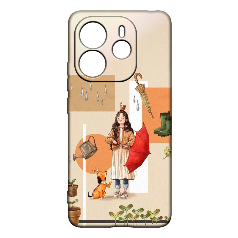 کاور طرح دخترانه کد 277 مناسب برای گوشی موبایل شیائومی Redmi Note 14 4G