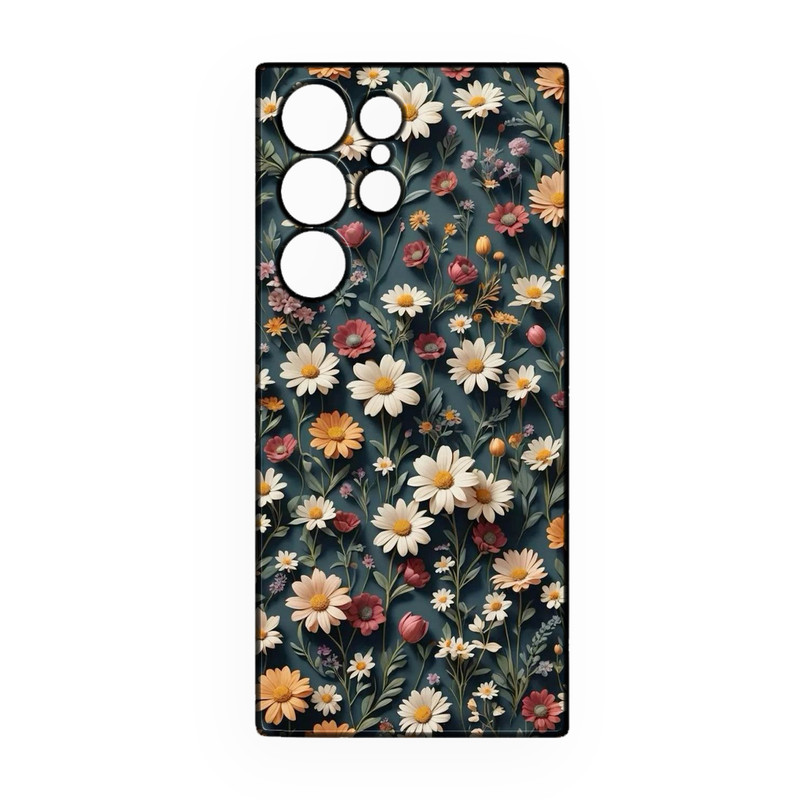 کاور طرح گل کد 306 مناسب برای گوشی موبایل سامسونگ Galaxy S22 Ultra