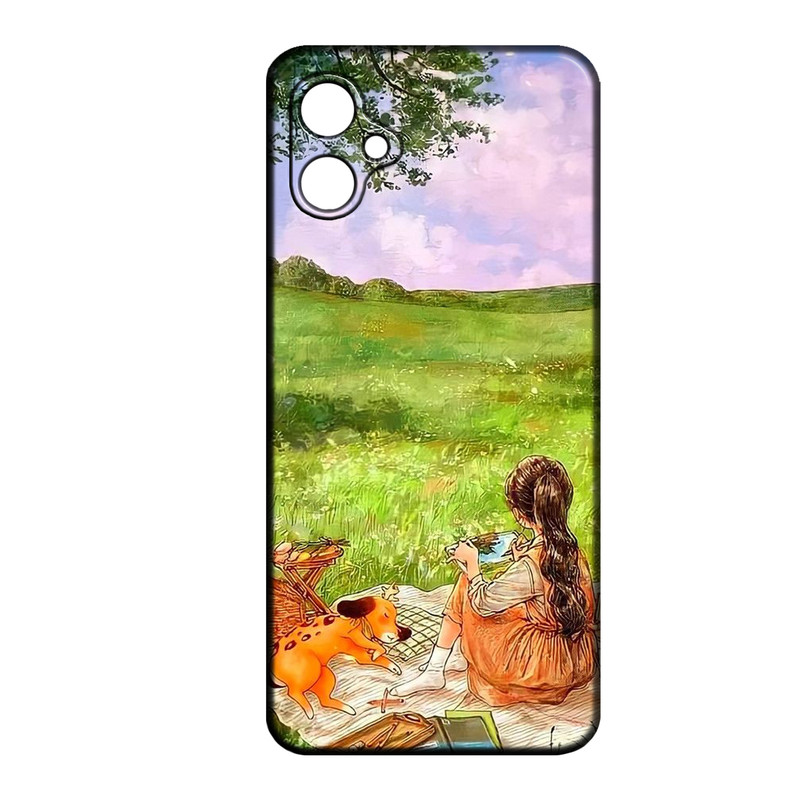 کاور طرح دخترانه کد 273 مناسب برای گوشی موبایل سامسونگ Galaxy A07