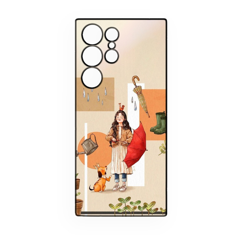 کاور طرح دخترانه کد 277 مناسب برای گوشی موبایل سامسونگ Galaxy S23 Ultra