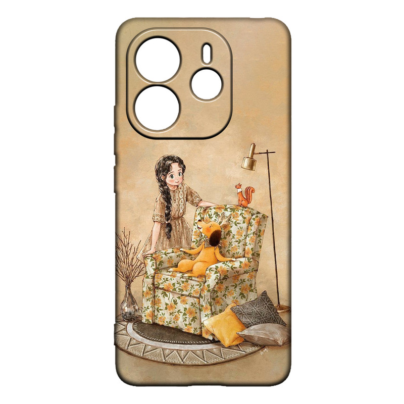 کاور طرح دخترانه کد 301 مناسب برای گوشی موبایل شیائومی Redmi Note 14 4G