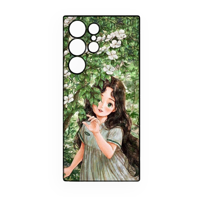 کاور طرح دخترانه کد 297 مناسب برای گوشی موبایل سامسونگ Galaxy S22 Ultra