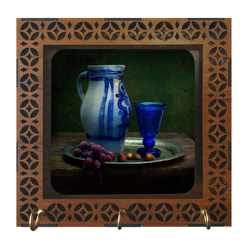 جاکلیدی مدل D1052 طرح نقاشی پارچ و لیوان و میوه