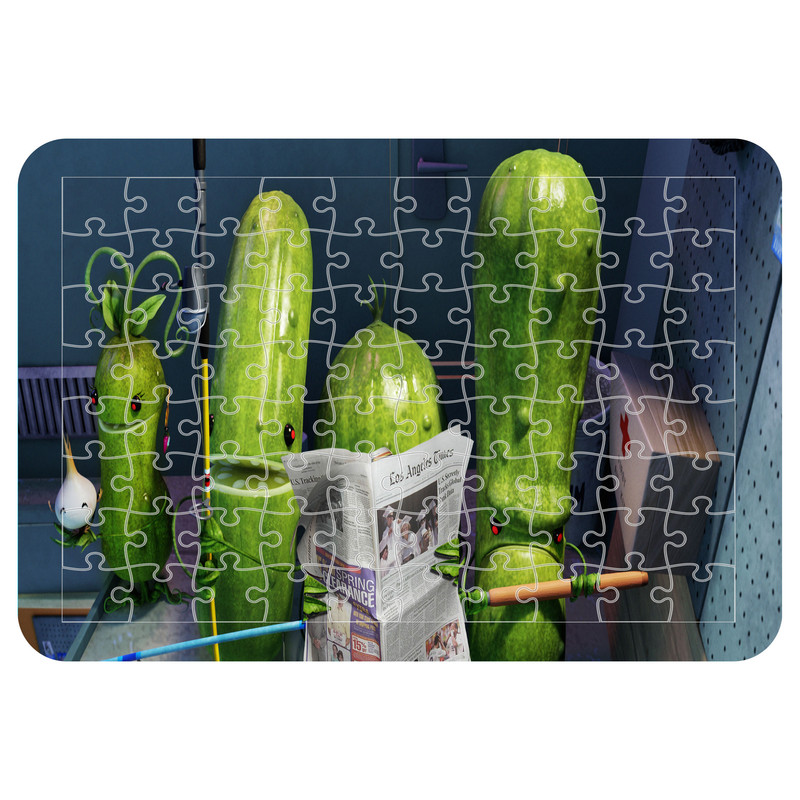 پازل 54 تکه اطلس آبی طرح ابری با احتمال بارش کوفته قلقلی مدل P1569