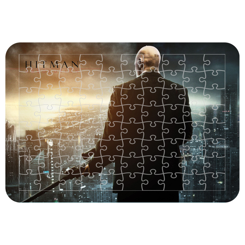 پازل 54 تکه اطلس آبی طرح بازی هیتمن مدل P1158