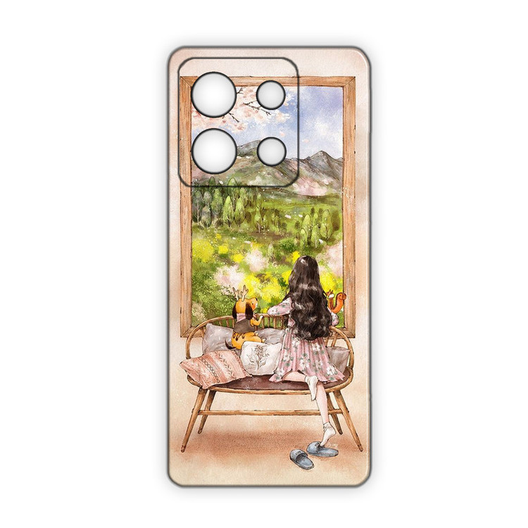 کاور مدل دخترانه کد 267 مناسب برای گوشی موبایل شیائومی Redmi Note 13 Pro 4G / Poco M6 Pro 4G