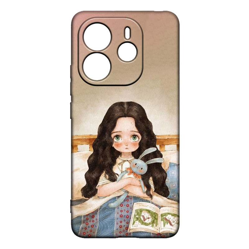 کاور طرح دخترانه کد 227 مناسب برای گوشی موبایل شیائومی Redmi Note 14 4G