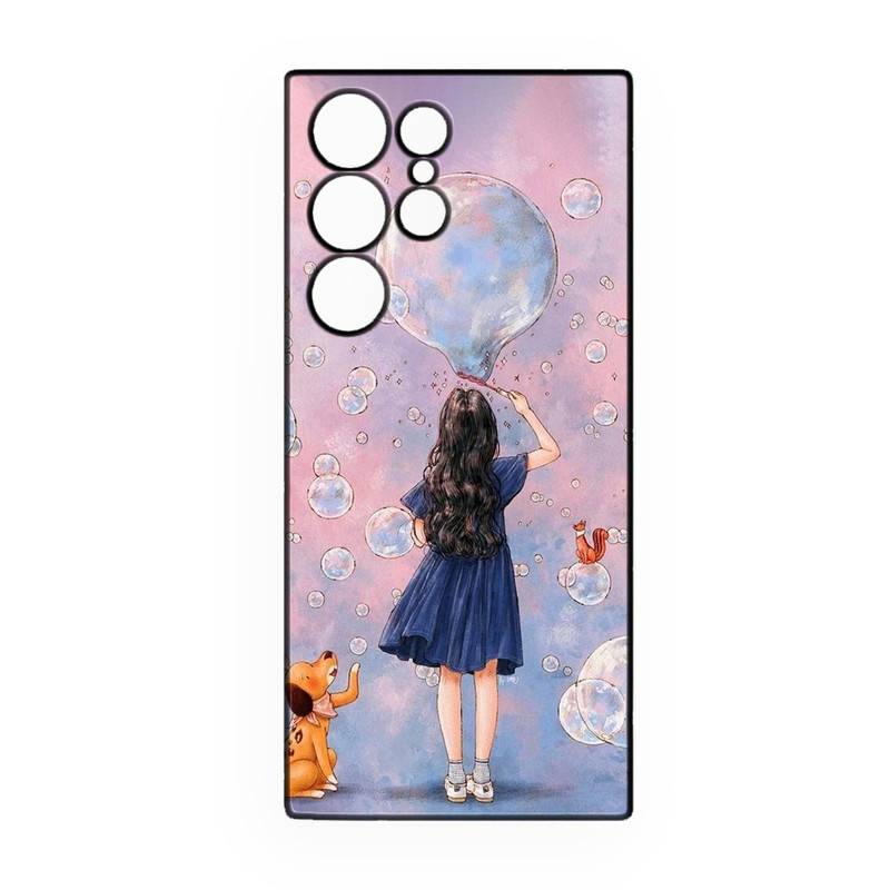 کاور طرح دخترانه کد 296 مناسب برای گوشی موبایل سامسونگ Galaxy S24 Ultra