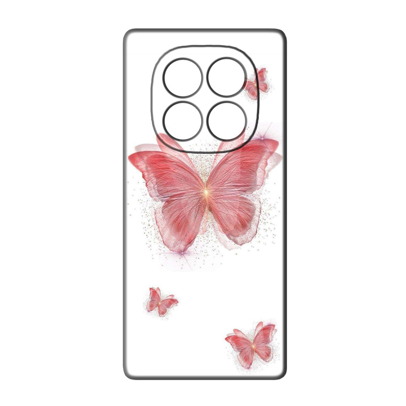 کاور طرح پروانه کد 74 مناسب برای گوشی موبایل شیائومی Redmi Note 14 Pro 5G