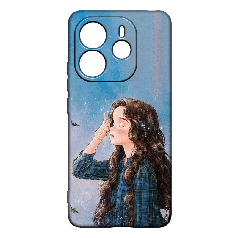 کاور طرح دخترانه کد 134 مناسب برای گوشی موبایل شیائومی Redmi Note 14 4G