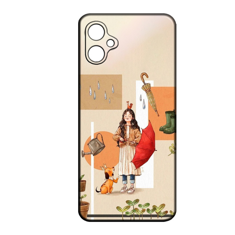 کاور طرح دخترانه کد 277 مناسب برای گوشی موبایل سامسونگ Galaxy A07