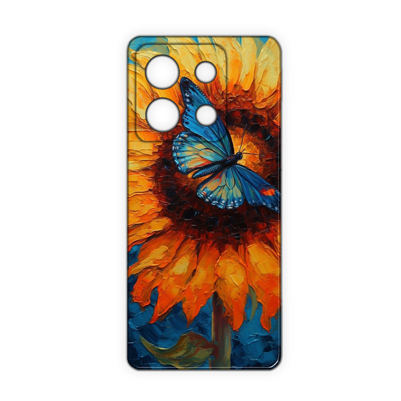 کاور مدل گل و پروانه کد 365 مناسب برای گوشی موبایل شیائومی Redmi Note 13 4G